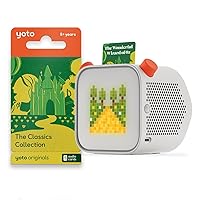 Yoto Player (3rd Gen.) + Classics Collection Bundle– Kids Bluetooth Audio Speaker, All-in-1 Screen-Free Device for Stories Music Podcasts Radio White Noise Thermometer Nightlight Ok-to-Wake Clock