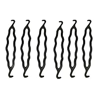 6 Pieces Plastic Bun Maker Curler/Hair Holders Twist Holder Clip Magic Roll Bun Hair Twist Braid Maker Styling Tool