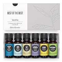 Best of The Best Essential Oil 6 Set, Best 100% Pure Aromatherapy Beginners Kit (for Diffuser & Therapeutic Use), 10 ml
