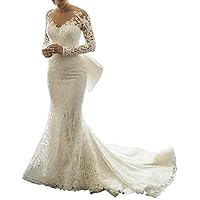 Women's A Line high Low Lace Beach Wedding Dresses for Bride with Sash Short Length Bridal Ball Gowns