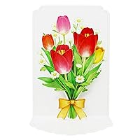 SANRIO Tulips Bouquet For You Pop Up 3D Greeting Card