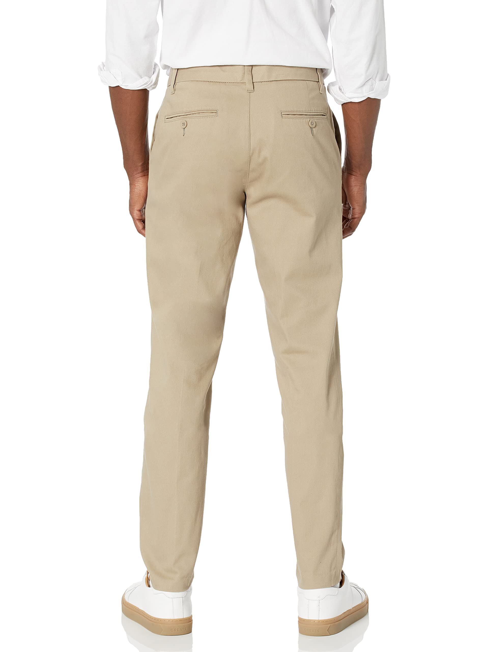 Amazon Essentials Men's Slim-Fit Wrinkle-Resistant Flat-Front Stretch Chino Pant