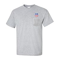 Daylight Sales Union Pacific Railroad Embroidered Pocket Tee [p47]