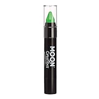 Face Paint Stick / Body Crayon makeup for the Face & Body by Moon Creations - 0.12oz - Green
