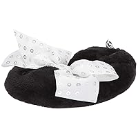 Jojo Siwa girls Jojo Siwa Slipper Sock, Blackwhite Bow, M L - Fits Shoe Size 8-10 US