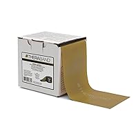 THERABAND Resistance Band 25 Yard Roll, Gold Max Strength Elite Non-Latex Professional Elastic Bands For Upper & Lower Body Exercise, Physical Therapy, Pilates, & Rehab, Dispenser Box