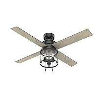 Hunter Fan Company 50269 Astwood Indoor Ceiling Fan with LED Light and Pull Chain Control, 52