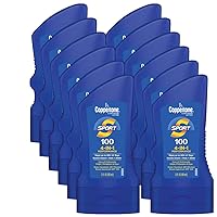 Coppertone SPORT Sunscreen SPF 100 Lotion, Water Resistant Sunscreen, Body Travel Size 3 Fl Oz (Pack of 12)