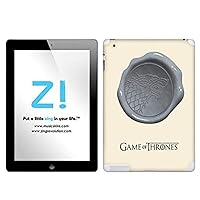 Game of Thrones Premium Vinyl Adhesive Skin for iPad 2/iPad 3, Stark Seal Image, MS-GOT270351