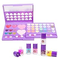 Kids Makeup Set Safe and Non-Toxic Water-Soluble Formula, Makeup Toys, Girl Toys, Birthday Gifts