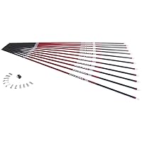 Carbon Express Maxima RED Carbon Arrow Shaft with Dynamic Spine Control, 12-Pack - Available in 350 & 400 Spine