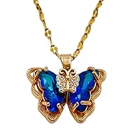 Butterfly Pendant Necklace - Perfect Jewelry Gift for Teen Girls in Elegant Card Packaging