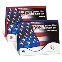 2019 P, D U.S. Mint Uncirculated 20 Coin Mint Set with CoA Uncirculated