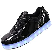 USB Adult Light Up Shoes Rechargeable Flashing Low Top LED Shoes Unisex Sports Dancing Sneakers