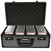 Graded Card Storage Box - Premium Trading Card Case for Graded Sports Cards - Carbon Fiber Slab Case (X-Large)