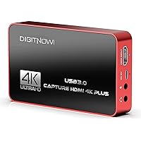 4K HD USB 3.0 Video Capture Card with HDMI Loop-Out, 4K60 HDR No Lag Passthrough, 4K30 Capture Card for Video Recording, Live Streaming,Compatible with PS4/Pro,PS5, Xbox One X/S, Xbox 360