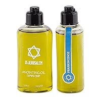 Frankincense Anointing Oil from Israel, Holy Spiritual Oils Bottles from Jerusalem Blessed, Handmade with Natural Ingredients and Blessed for Wedding Ceremony, Religious Use, 3.4 Fl Oz
