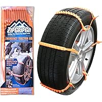 Zip Grip Go Cleated Winter Tire Traction Snow Ice Mud - Car SUV Van Truck (2 packs) Packaging May Vary