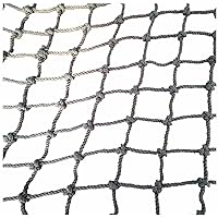 Rope Netting Kids Woven Protective Netting Outdoor Climbing Nets Wall Decoration Fence Net, Used for Window Balcony Stairs Child Protection Safety Net Decking Rope Net Dia 8mm/0.02