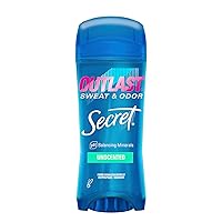 Secret Outlast Clear Gel Antiperspirant Deodorant for Women, Unscented 3.4 oz