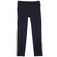 3POMMES Girl's Ponte Pants with Side Stripes, Sizes 4-12