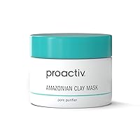 Amazonian Clay Mask, Creamy, Natural Cleansing Skin Care Face Mask with Minerals, Vitamins and Antioxidants, Moisturizing for Acne, Gray, Cucumber, 3 Fl Oz