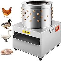 Chicken Plucker, 20Inch Barrel Diameter 1500W 275R/min De-Feather Remover Poultry Machine,Heavy Duty Feather Plucking Machine