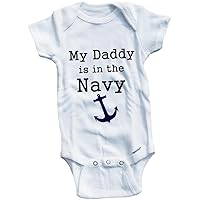Baby Tee Time Boys My Daddy is in The Marines One Piece