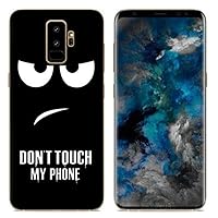 Case for Galaxy S9,Colorful Leopard Graffee Pirate Angry Don't Touch My Phone Pattern Shocproof Flexible Soft TPU Bumper Case for Samsung Galaxy S9(Angry)