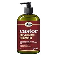 Castor Pro-Growth Shampoo 12 oz. - Made with Natural Castor Oil for Hair Growth, Sulfate Free Shampoo