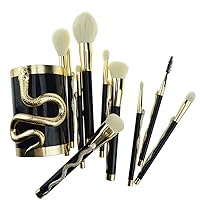 Makeup Brush Set Three-Dimensional Snake Makeup Makeup Tool 10-Portable Artificial Fiber Plastic Brush Handle