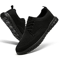 Walking Shoes for Mens Fashion Sneaker Lightweight Breathable Running Tennis Shoes Lace Up Casual Dress Shoes Mesh Oxfords Minimalist Barefoot Shoes
