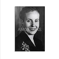 Eva Peron Poster Former First Lady of Argentina Poster of The President’s Wife Poster Retro Poster Portrait Poster Character Poster Movement Leader Poster (1) Home Living Room Bedroom Decoration Gi