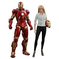 Iron Man 3 Movie Masterpiece Pepper Potts and Mark IX Armor Collectible Figure
