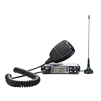 Midland – MXT105 - 5 Watt GMRS MicroMobile Two Way Radio - Off Roading Outdoor RZR Farm Trails Radio - External Magnetic Mount Antenna - NOAA Weather Alerts
