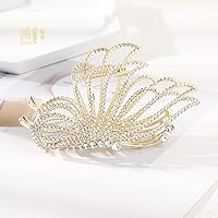 Big Butterfly Rhinestones Hair Claws Clips For Women Grasp Pearl Hair Clip Hairpin Headwear Accessories A