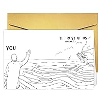 Funny Coworker Leaving Card Farewell Card, 2024 Grads Card, Cute Retirement Card Gift for Boss Colleague, Goodluck Card Miss You Card, Congratulation New Job Card,Graduation Card