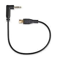 C24 Compatible with Sony FX-3/FX-30, Micro-USB Timecode to Right Angle 3.5mm TRS Cable