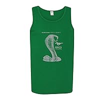 Ford Mustang Cobra Gray Snake 50 Years Licensed Official Mens Tank Top