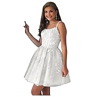 Short Homecoming Dresses Appliques 2023 A-Line Tulle Prom Party Dress for Juniors