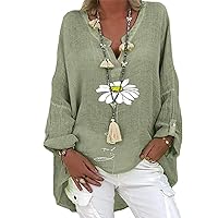 Tops for Women Cute Long Sleeve V-Neck Tops Sexy Beach Casual Tops for Women for Working Office