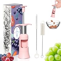 Grape Cutter Tool Grape Slicer Kitchen Gadget Cuts Grape & Tomato & Blueberry into 4 Pieces for Vegetable Fruit Cutter with 2 Types of Slicing (Pink)