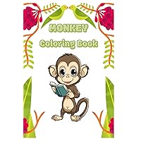 MONKEY - Coloring Book (Italian Edition)