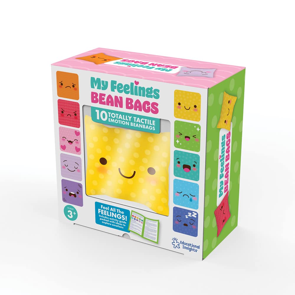 Educational Insights My Feeling Bean Bags, Set of 10 Bean Bags, Social Emotional Learning, Preschool Kindergarten Classroom Must Haves, Ages 3+