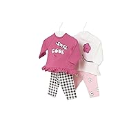 Mayoral 4 Pieces L/s set for Baby-Girls Tulip rose