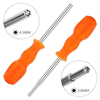 3 Pack Gamebit Security Screwdriver, 3.8mm and 4.5mm Security Screwdriver and 2.5mm Triwing Screwdriver for Super Nintendo, SNES, NES, N64 and GameBoy