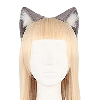Furry Wolf Kitten Headband for Women Girls Cosplay Party Hairband Cartoon Role Play Hair Hoop Party Headwear