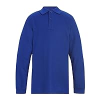 Tommy Hilfiger Kids' Long Sleeve Pique Co-ed Polo Collar Shirt, Boys & Girls School Uniform Clothes