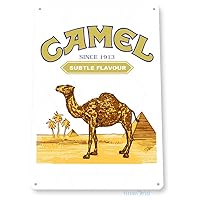 Tin Sign Camel Cigarette Metal Sign Decor Tobacco Cigar Bar Smoke Shop A074