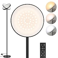 Floor Lamp, Upgraded 2400LM Bright Floor Lamp for Living Room, LED Torchiere Floor Lamp with 2700K-6000K Stepless Dimming, 69